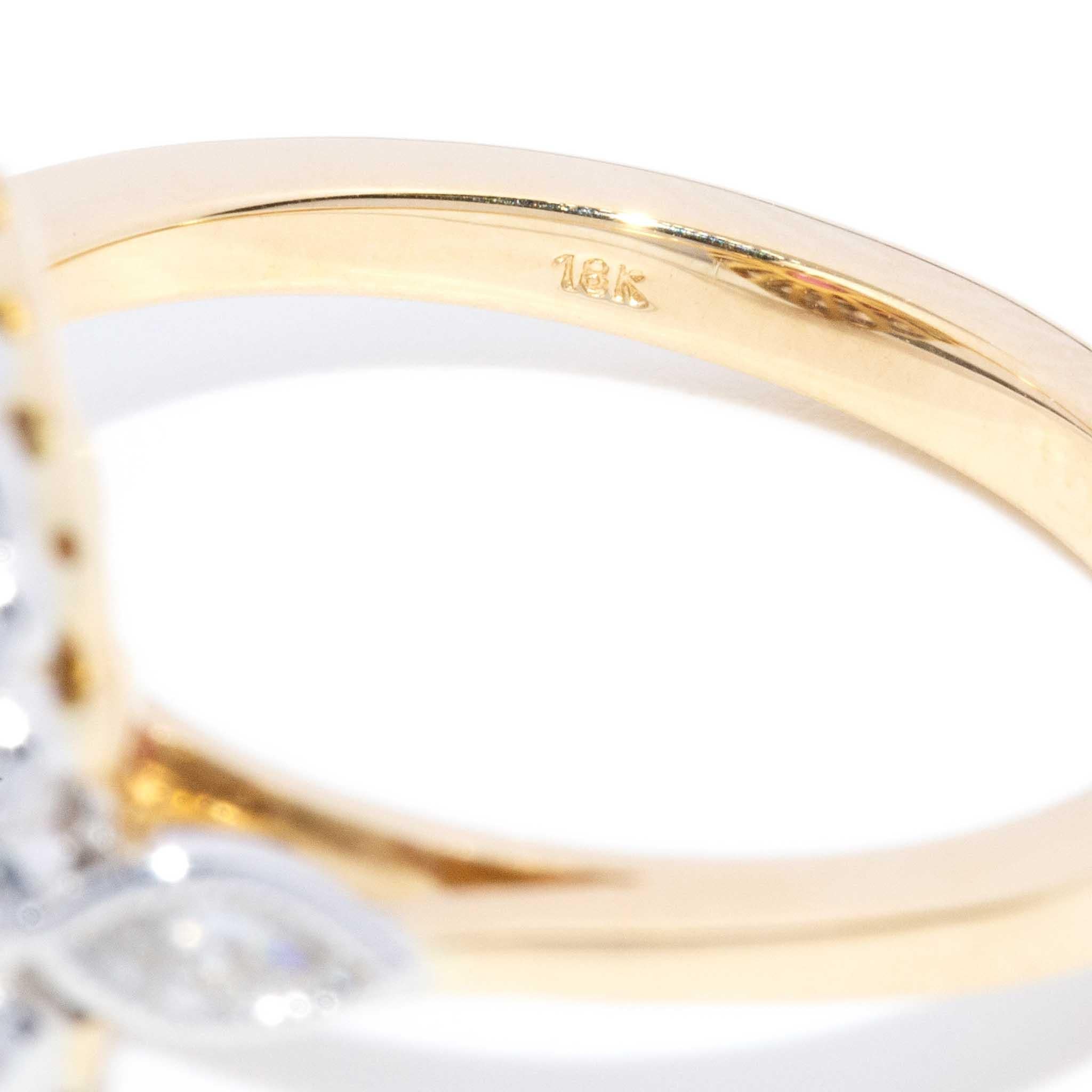 Contemporary 2,55ct Pink Turmalin & Diamant Halo Ring 18ct Gold im Angebot 8