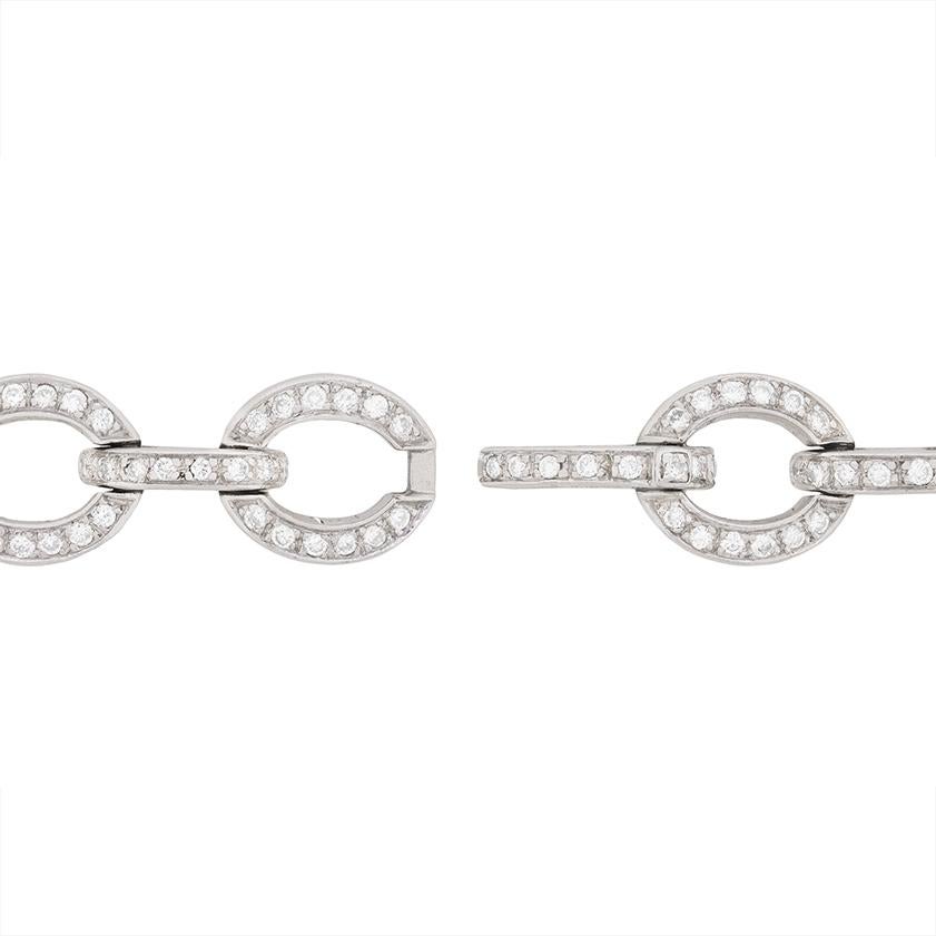 Contemporary 2,60 Karat Rundbrillant Diamantarmband (Brillantschliff) im Angebot