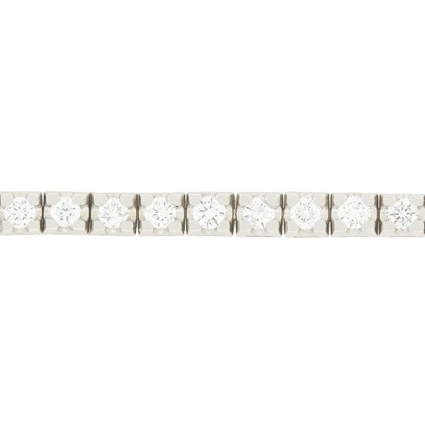 Pulsera de tenis contemporánea con diamantes de 2.65 ct Corte brillante en venta