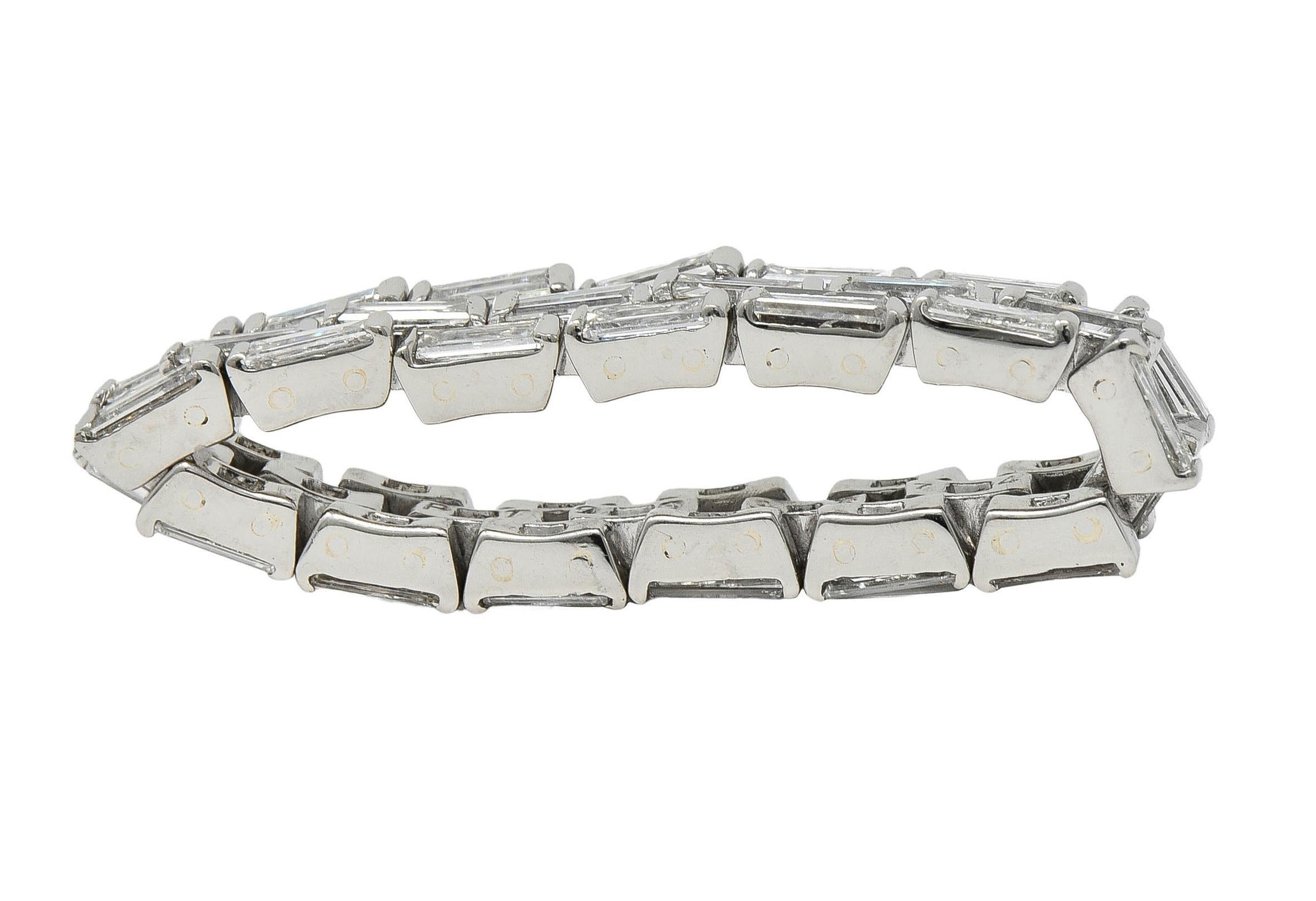 da uomo o donna Anello a fascia unisex con diamante di 2,74 CTW in platino flessibile con pantera in vendita
