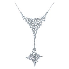 Stefan Hafner, collier contemporain à large tourbillon de diamants de 3,00 carats