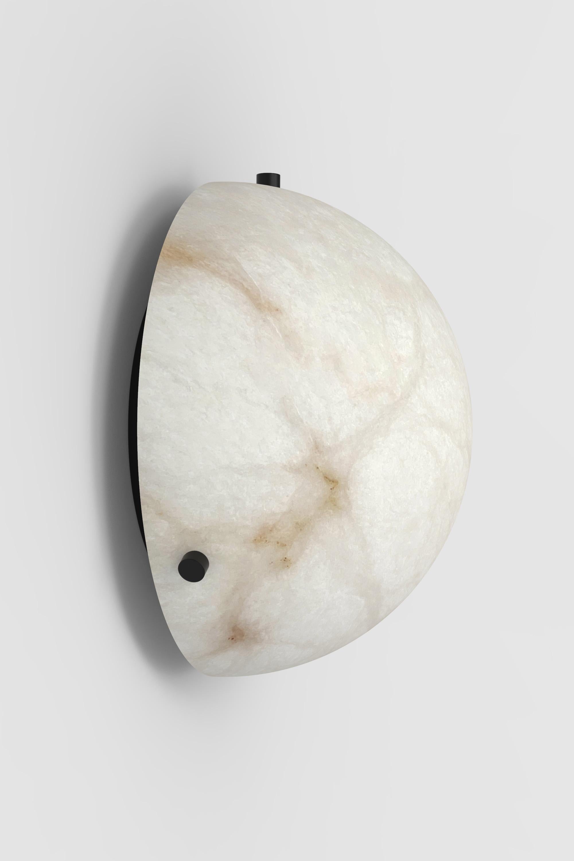 Post-Modern Contemporary Porta Sconce 301A in Alabaster by Orphan Work For Sale