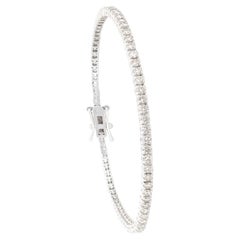 Contemporary 3.12ct Diamond Tennis Bracelet