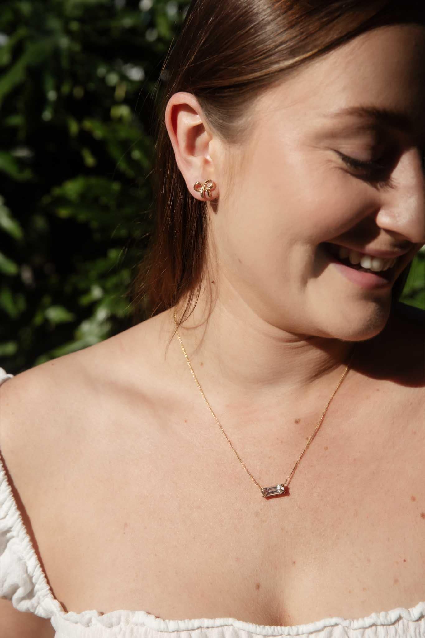 Collier Contemporary 3.38 Carat Watermelon Tourmaline Or 18 Carat en vente 4