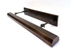 Contemporary 36" Bronze Faceted Shade Picture Light