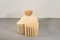 Zeitgenössische 3D-gedruckte Chaise Longue Skulptur von Lagranja Studio