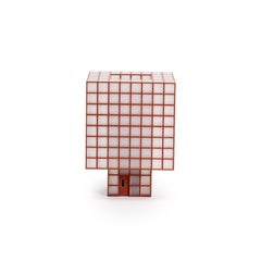 Contemporary 3D-Printed Tesser 8:3 Portable Table Lamp by Ridezign in Granite