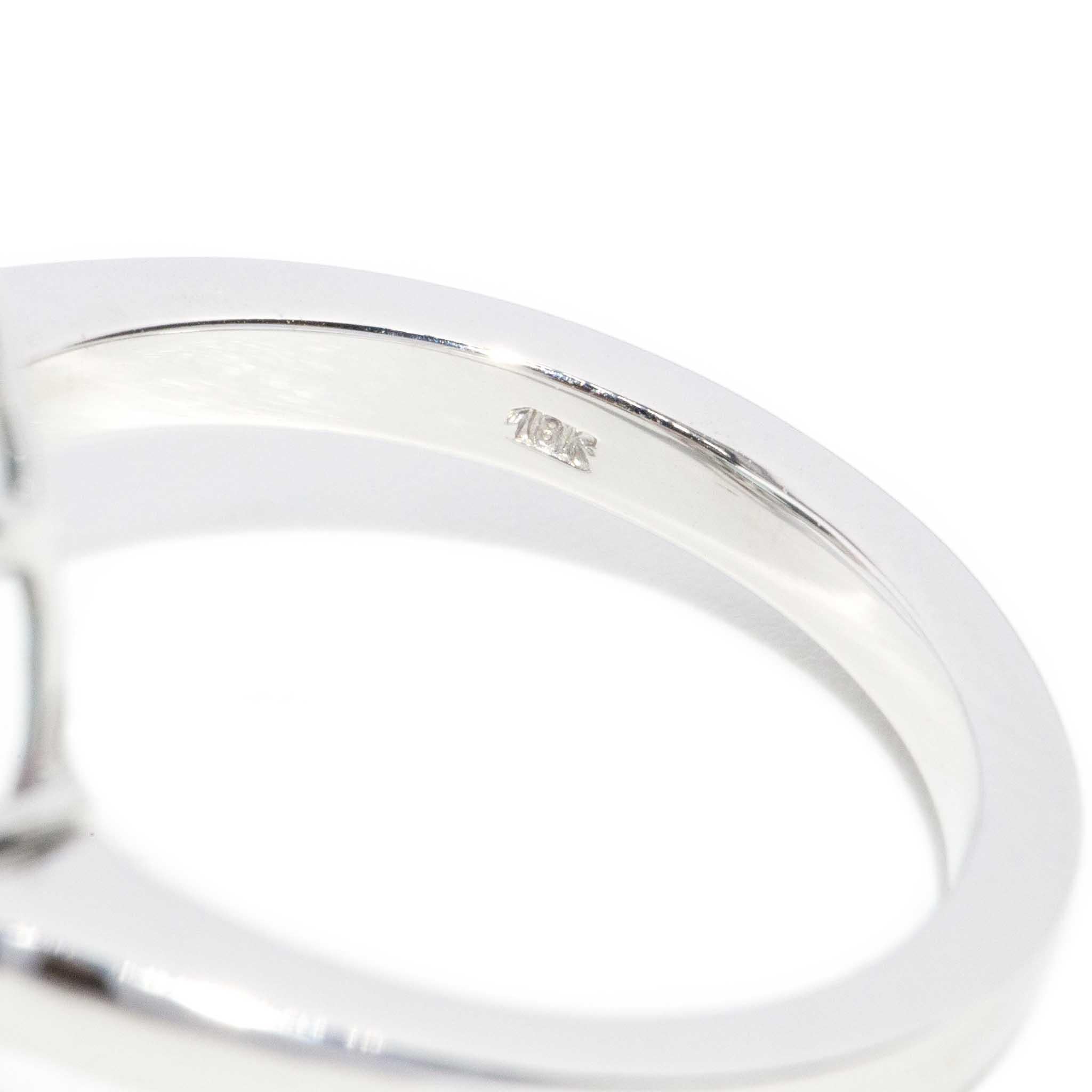 Contemporary 4.75ct Tourmaline Pink Spinel & Diamond Ring 18 Carat White Gold For Sale 5