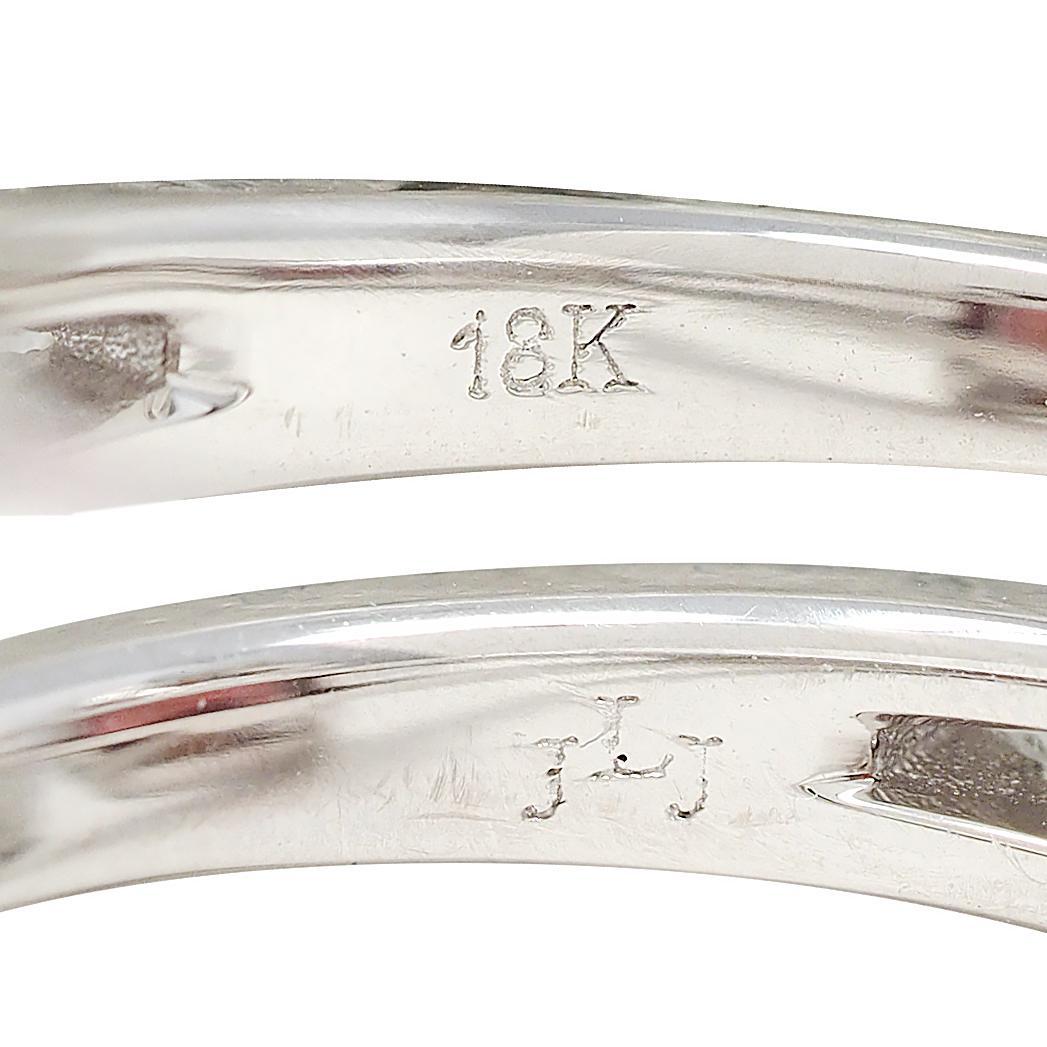 Anello aureolato contemporaneo con tormalina e diamante da 4,93 CTW in oro bianco da 18 carati in vendita 1