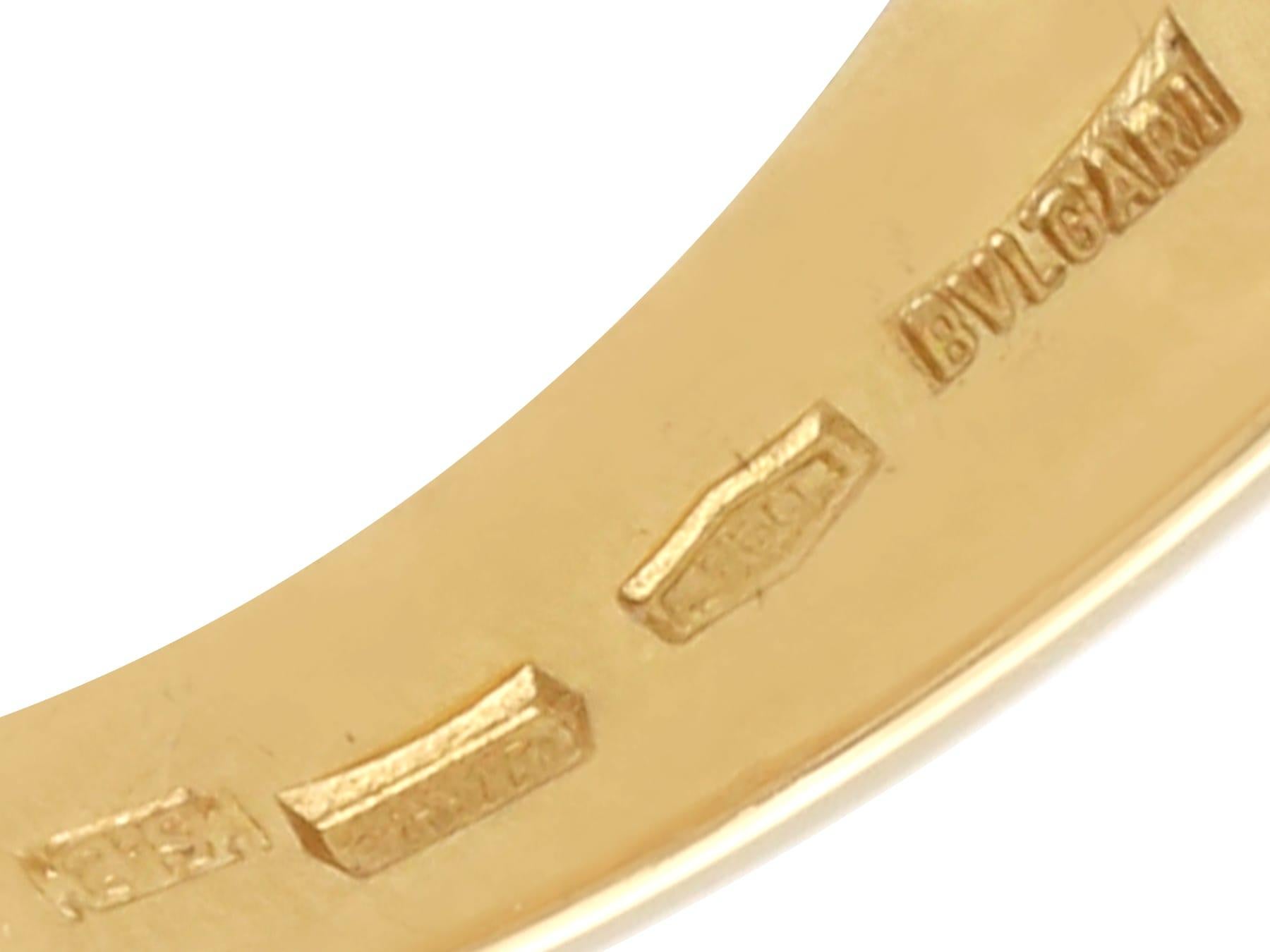 Bague Contemporary 5.90 Carat Pink Tourmaline 18k Yellow Gold by Bulgari (1995) en vente 1