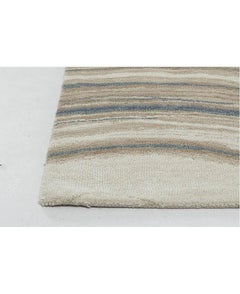 Contemporary 5'x7' Hand-Tufted Rug with Wavy Stripes