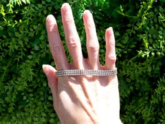 Contemporary 6 Carat Diamond and 18k Tri-Colour Gold Bracelet Circa 2000
