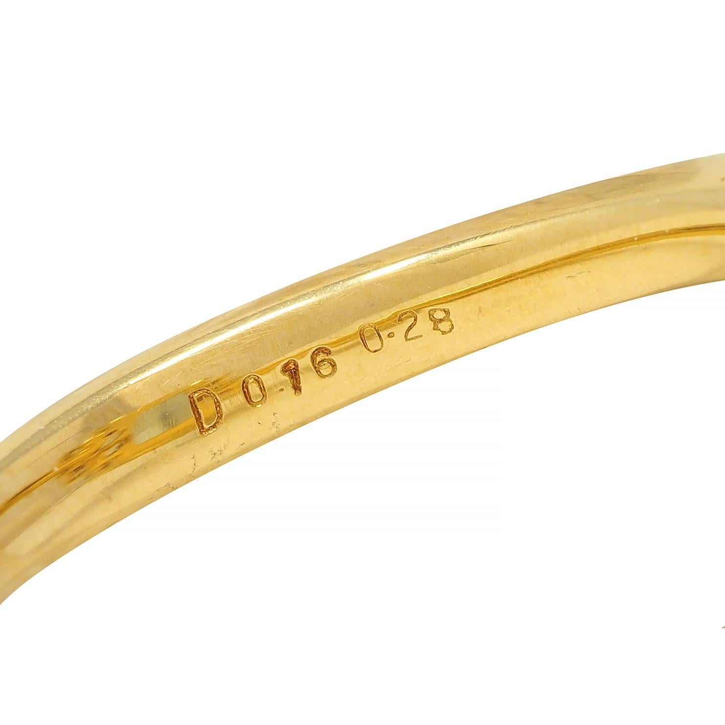 Contemporary 7.27 CTW Aquamarine Diamond 18 Karat Yellow Gold Cocktail Ring For Sale 3