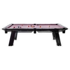 Contemporary 7f Filotto Dark Glass Pool Table by Impatia