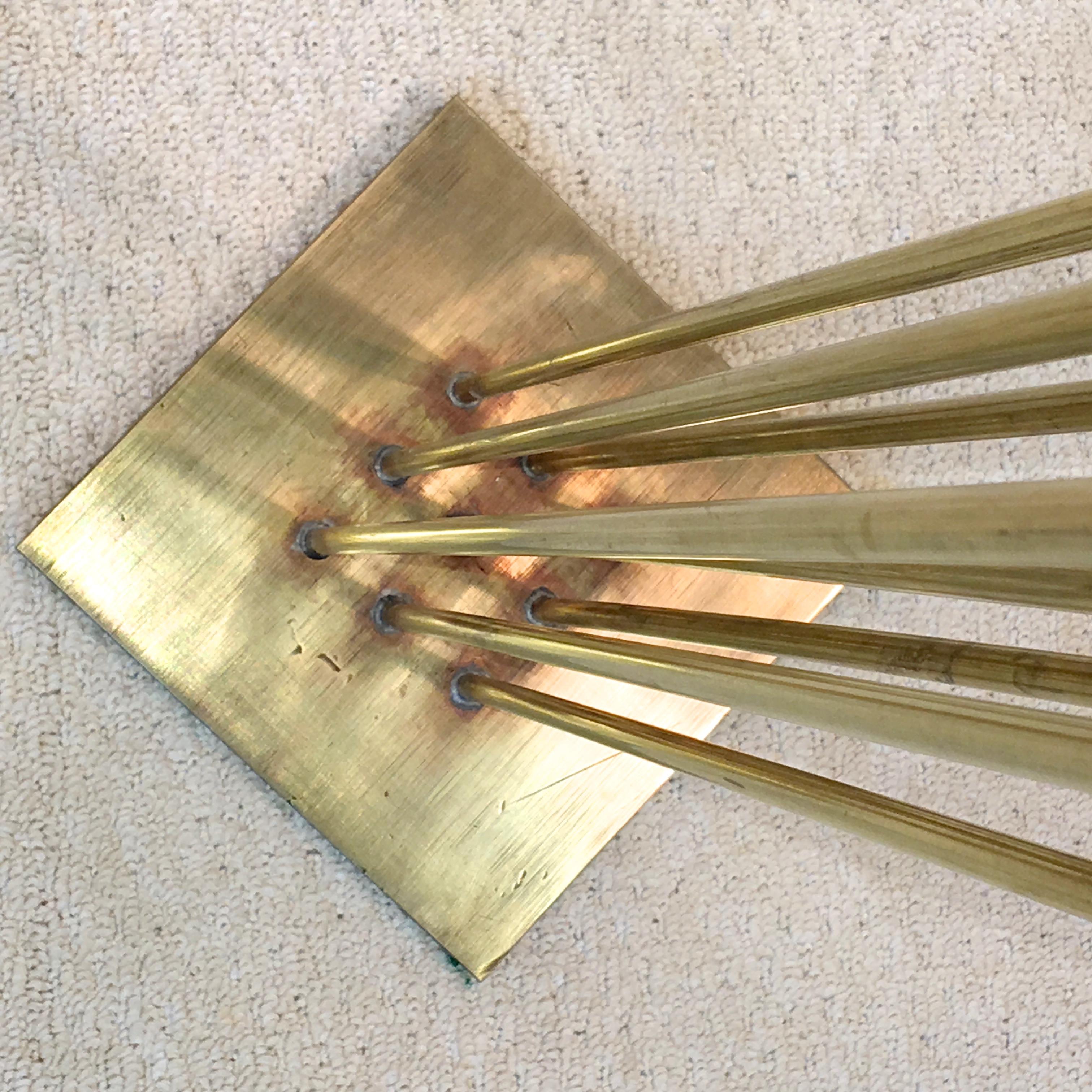Contemporary 9-Rod Brass Kinetic Sound Sculpture 5