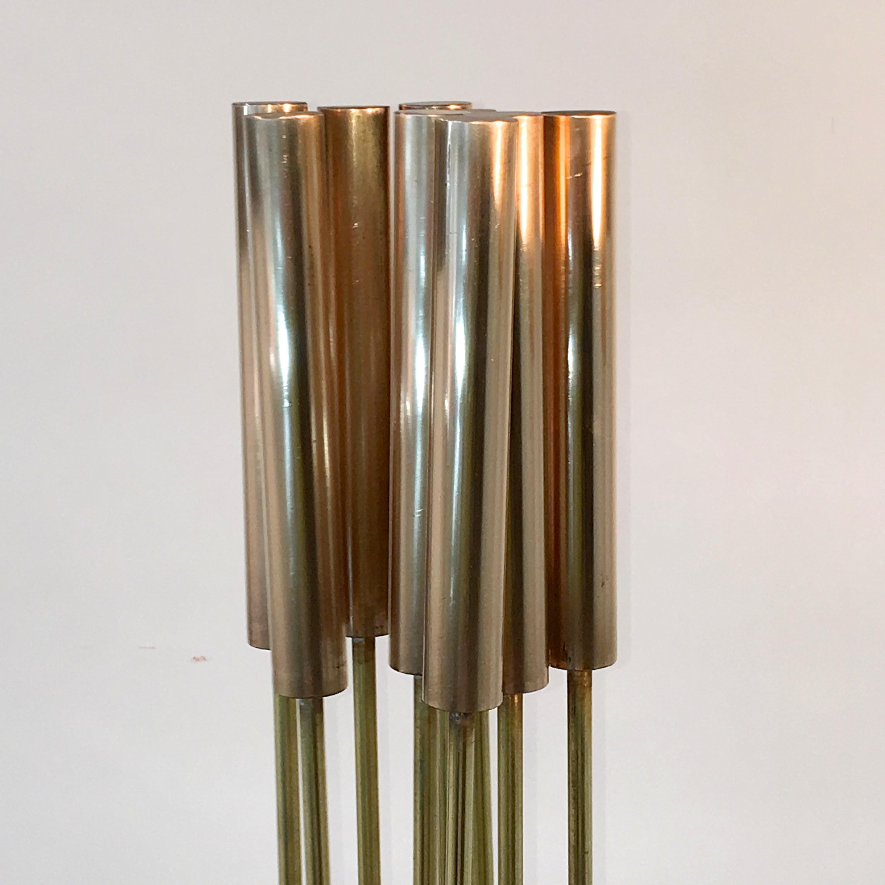 Contemporary 9-Rod Brass Kinetic Sound Sculpture 6
