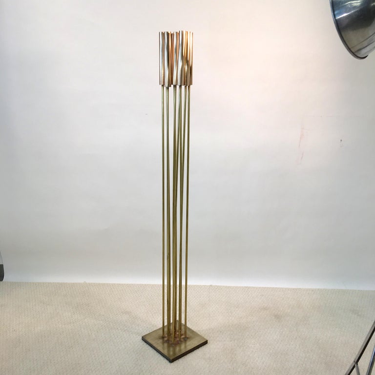 Contemporary 9Rod Brass Sculpture For Sale at 1stdibs