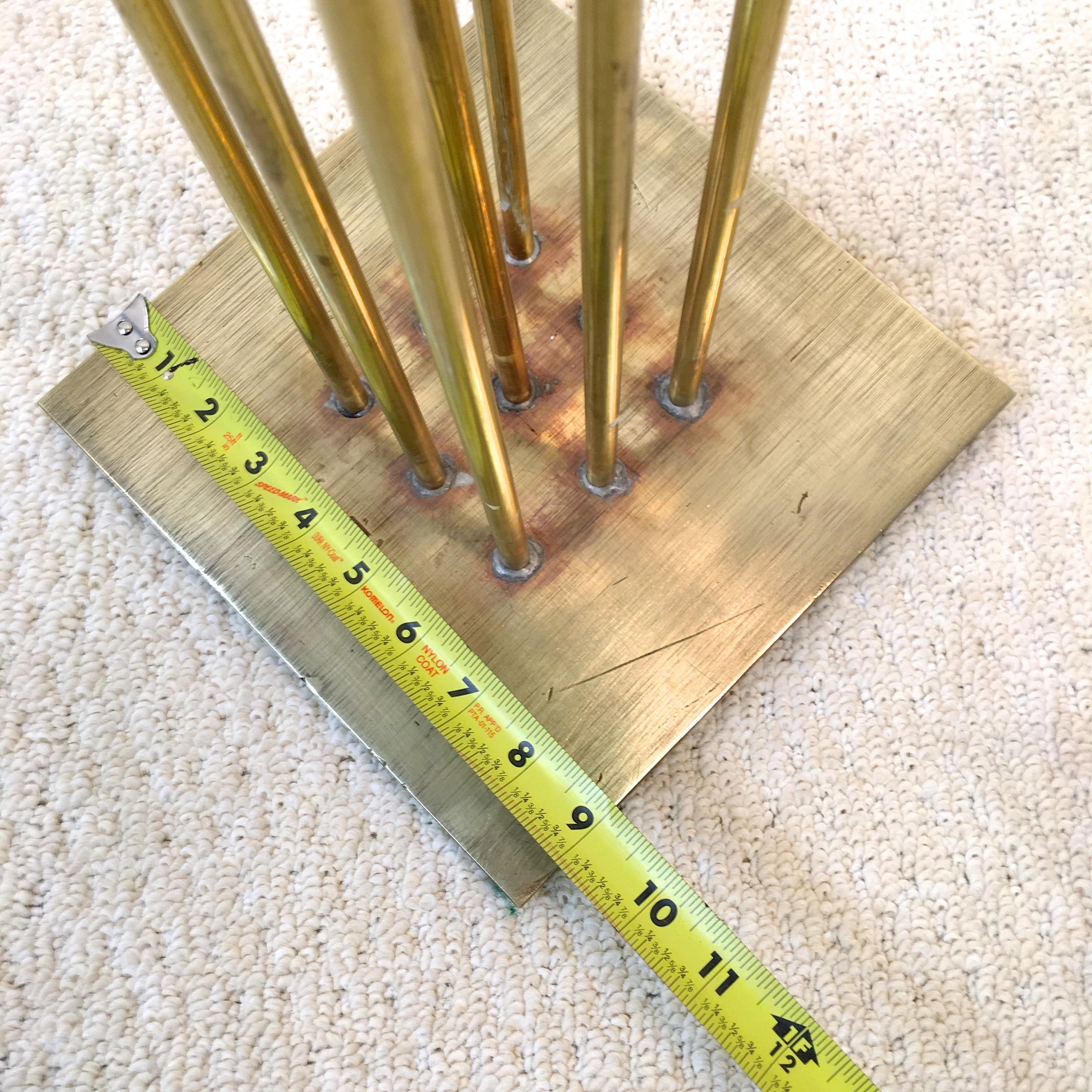 Contemporary 9-Rod Brass Kinetic Sound Sculpture 11
