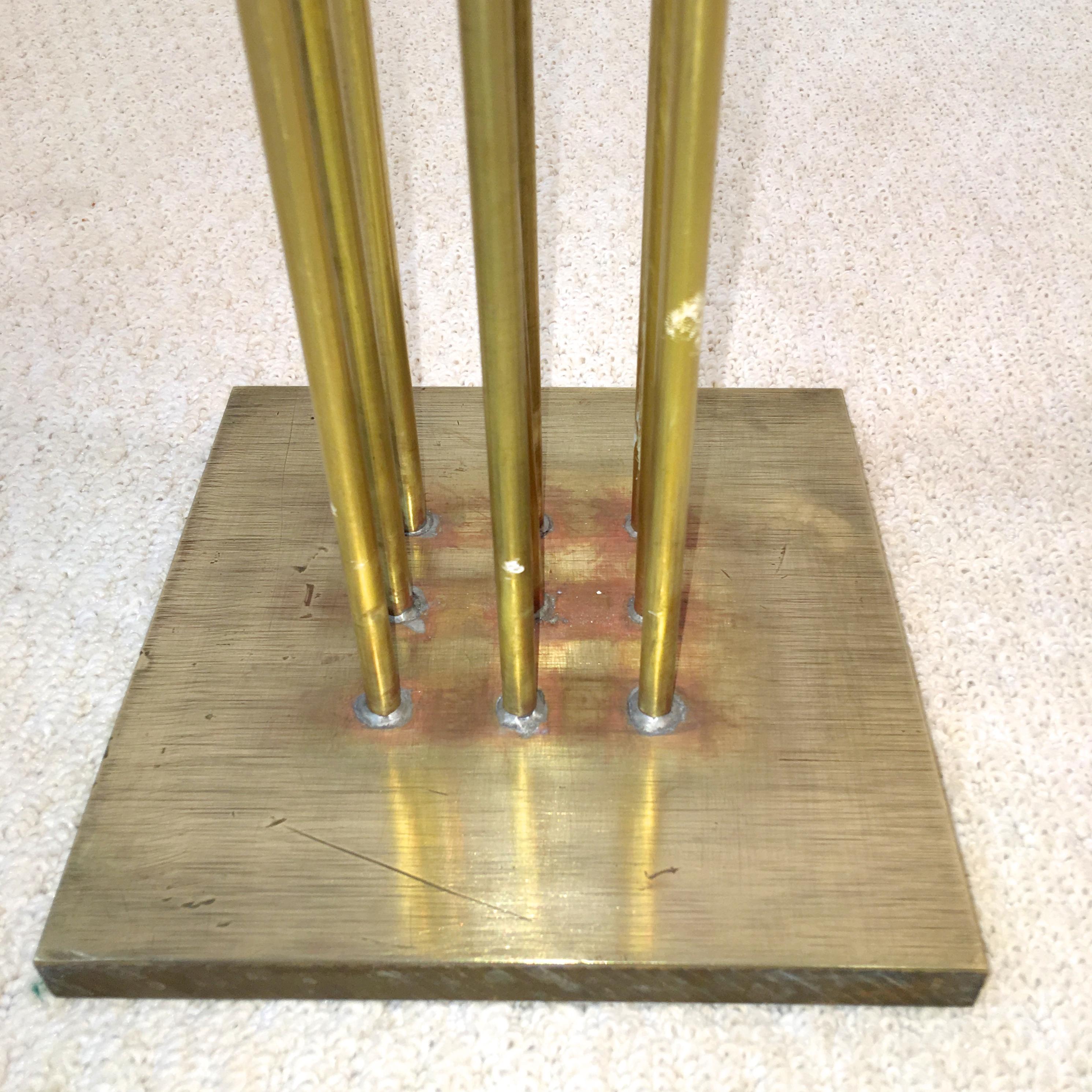 Contemporary 9-Rod Brass Kinetic Sound Sculpture 2