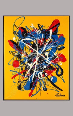 Contemporary Abstract Acrylic Painting by Joël Fautous