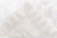 Contemporary Abstract Beige Banana Silk Carpet "Marguerite" by Doris Leslie Blau
