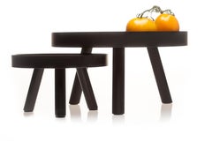 fferrone Contemporary Abstract Black Small Serving Tray Decorative Sculpture