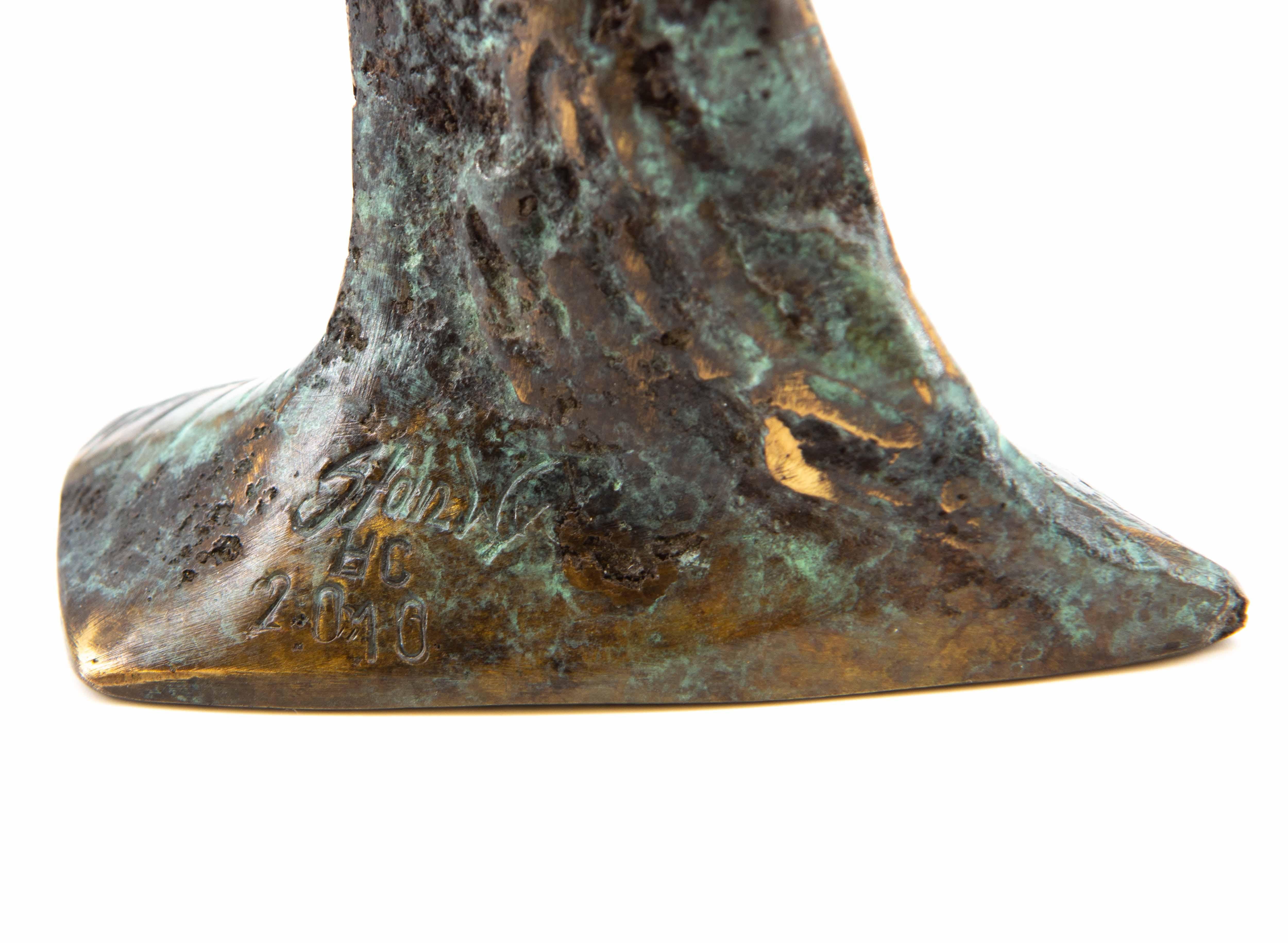 Bronze abstrait contemporain d'une statuette féminine par Stanislaw Wysocki  Bon état - En vente à Norwich, GB