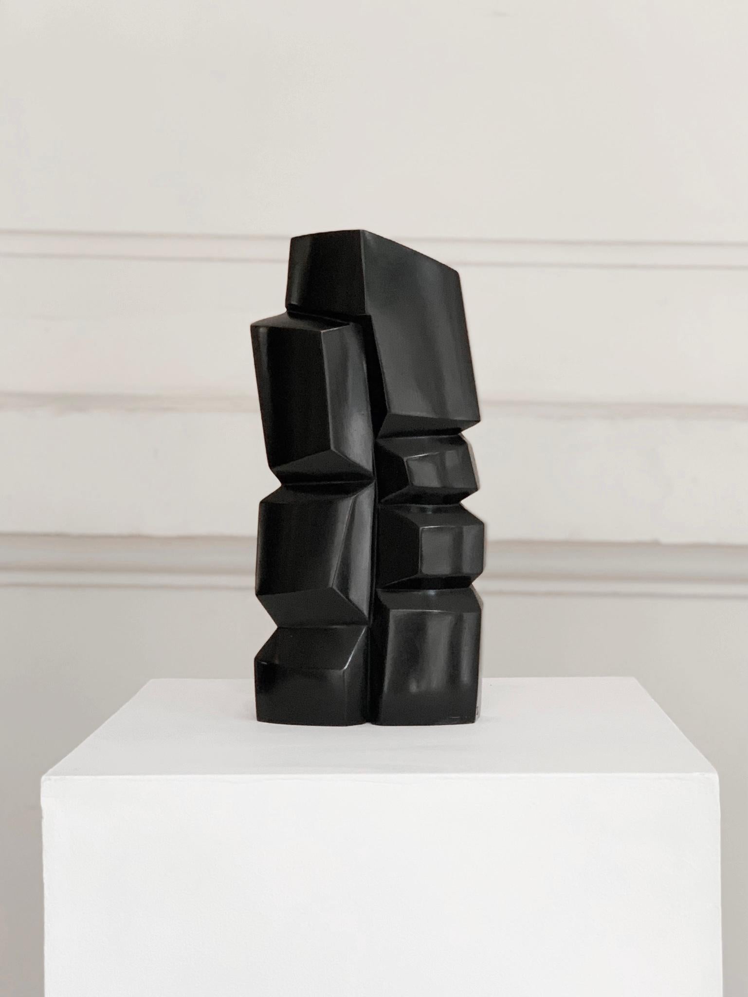 Postmoderne Sculpture abstraite contemporaine en bronze de Bertrand Créach en vente