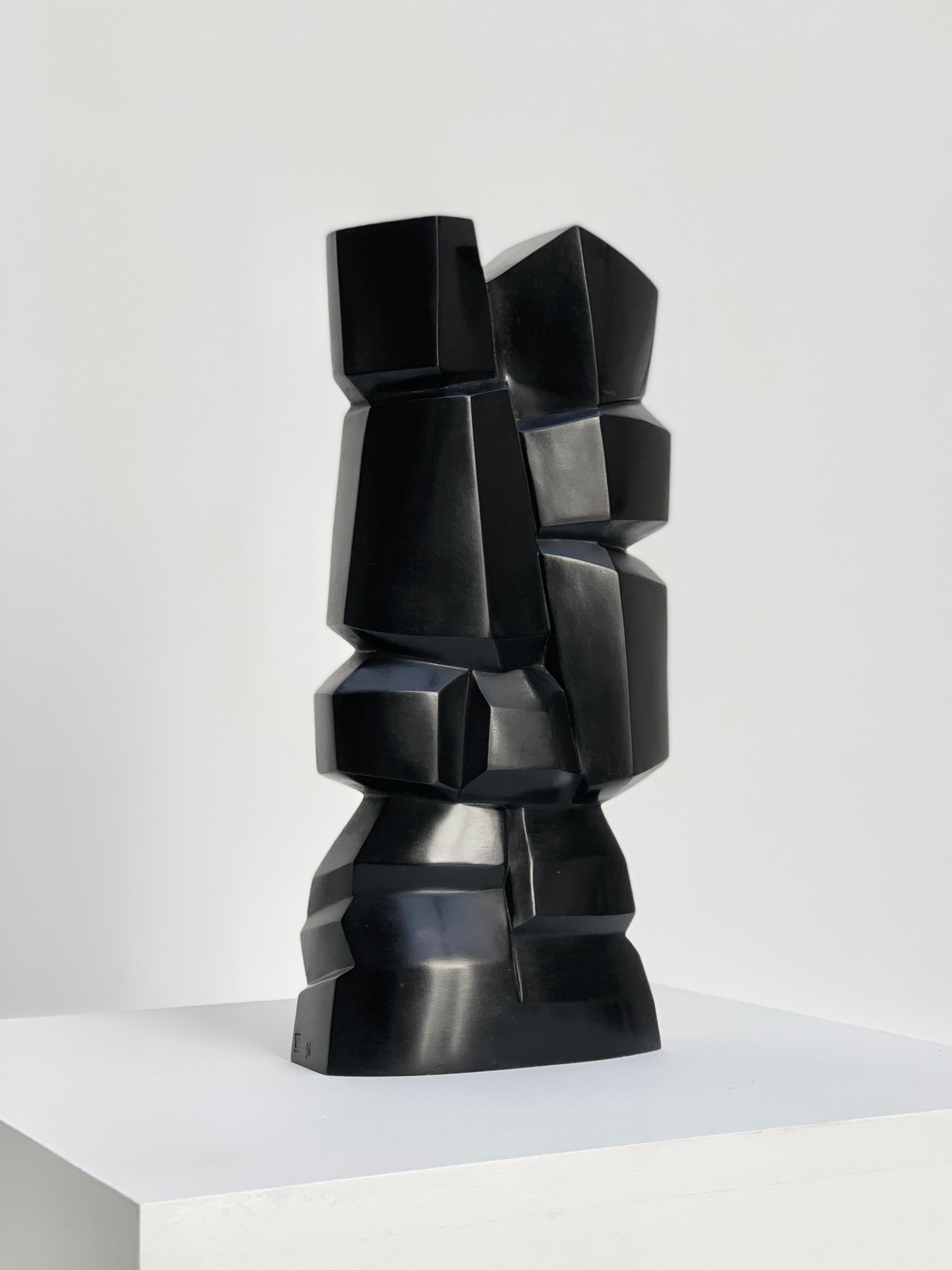 Post-Modern Contemporary Abstract Bronze Sculpture by Bertrand Créach For Sale