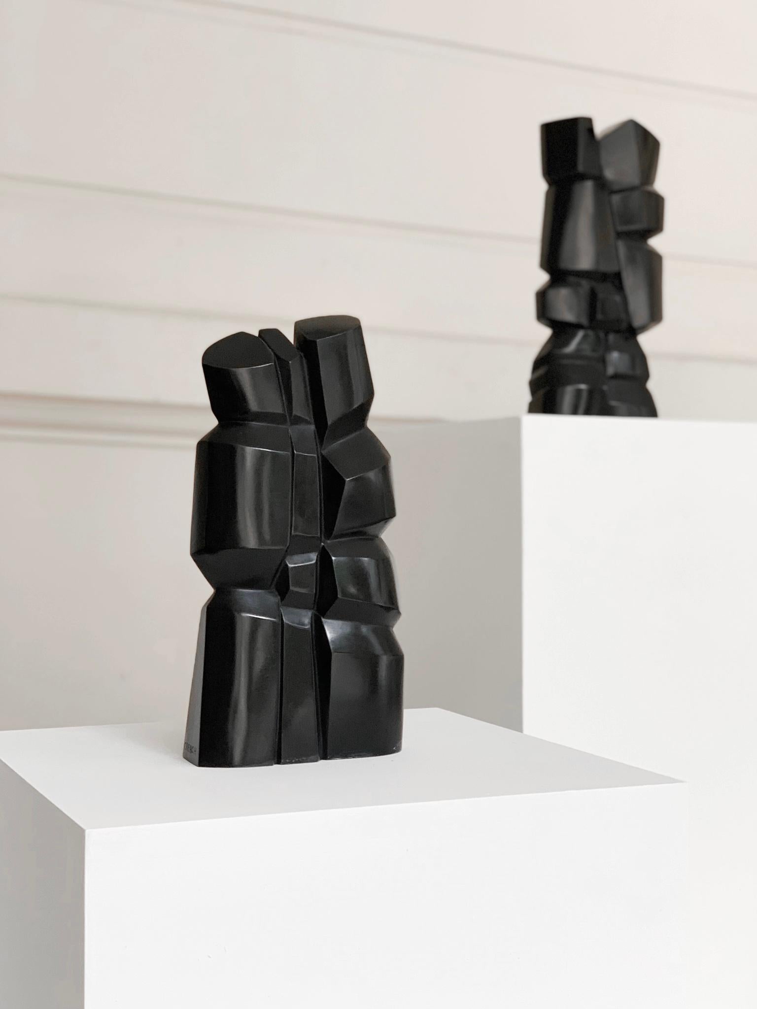 French Contemporary Abstract Bronze Sculpture by Bertrand Créach For Sale