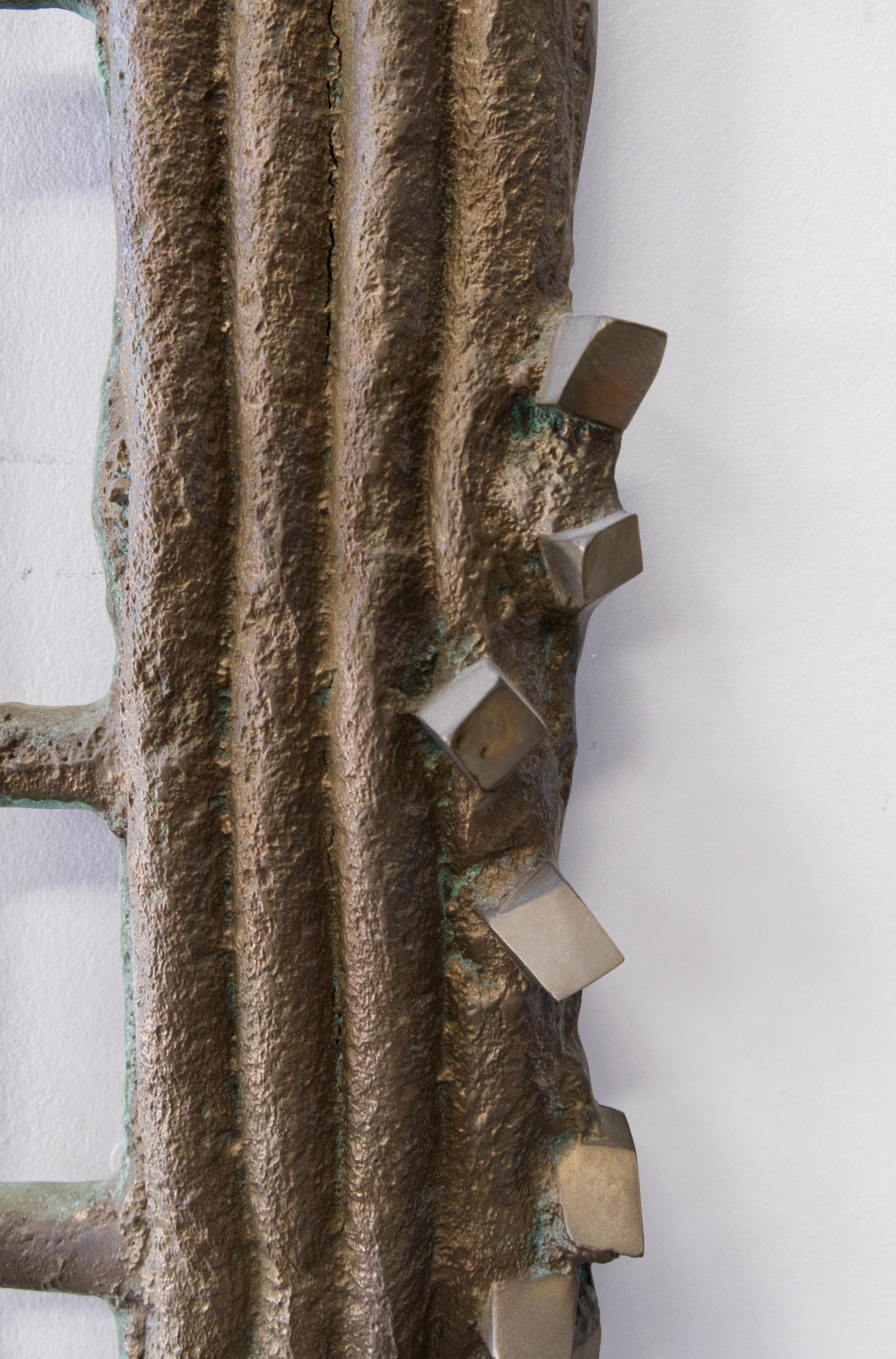 Modern Contemporary Abstract Bronze Sculpture, 'Crystal Algorithm' by Charles Splady For Sale