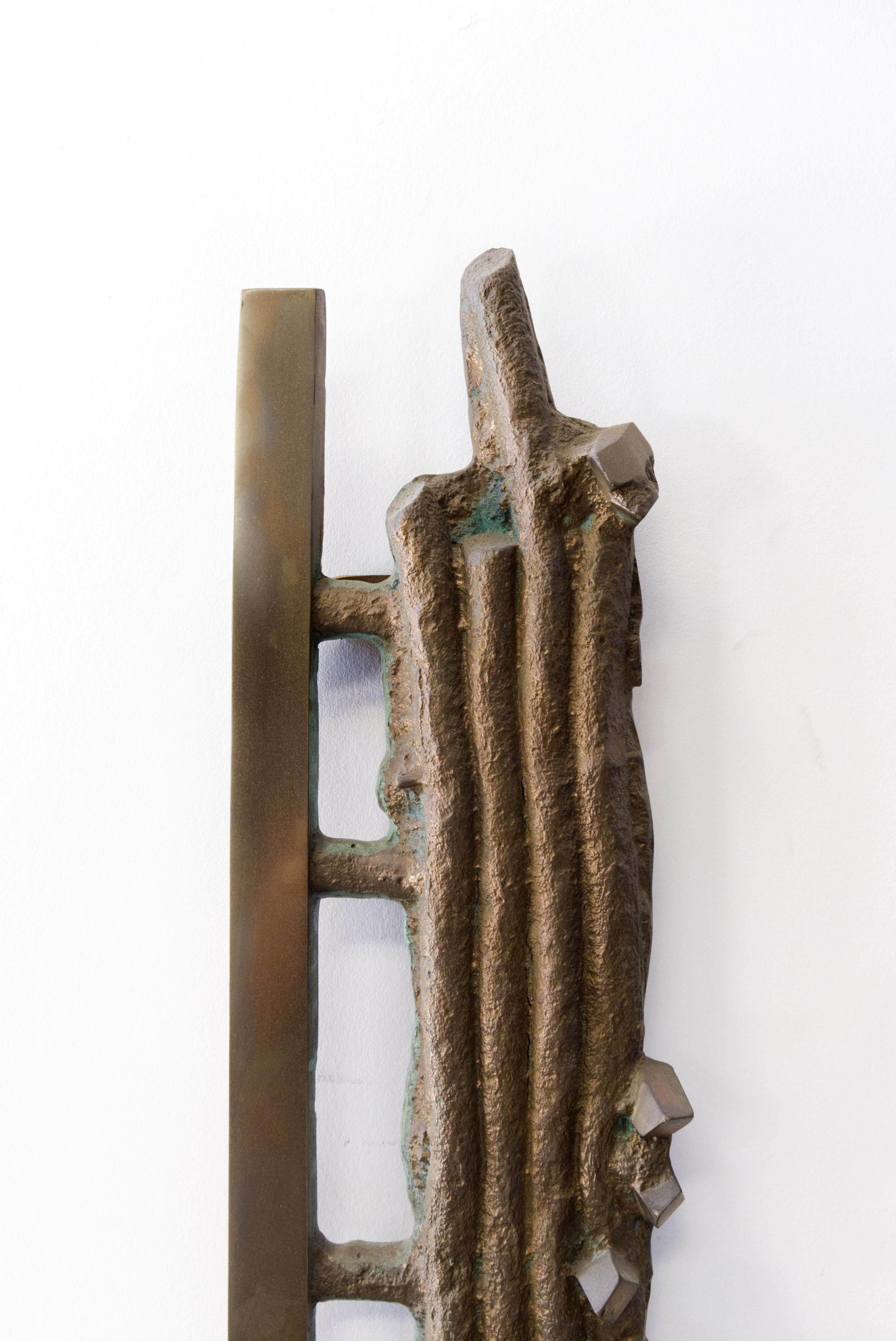 American Contemporary Abstract Bronze Sculpture, 'Crystal Algorithm' by Charles Splady For Sale