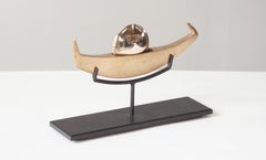 Contemporary Bronze Sculpture, 'Eye am My Own Ship' by Tori Hermes