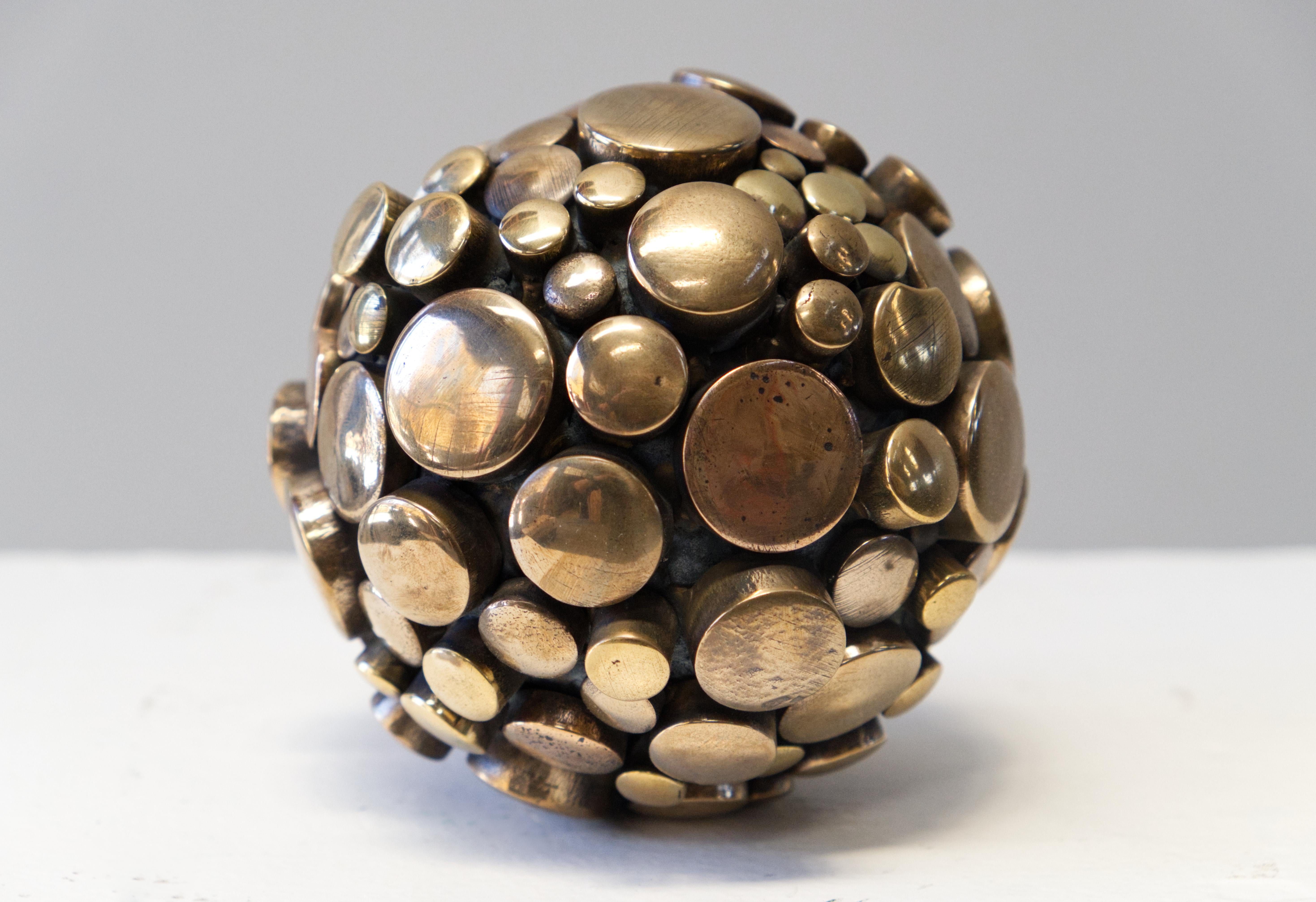 Modern Contemporary Abstract Bronze Sculpture, 'Nucleus 1' by Charles Splady For Sale