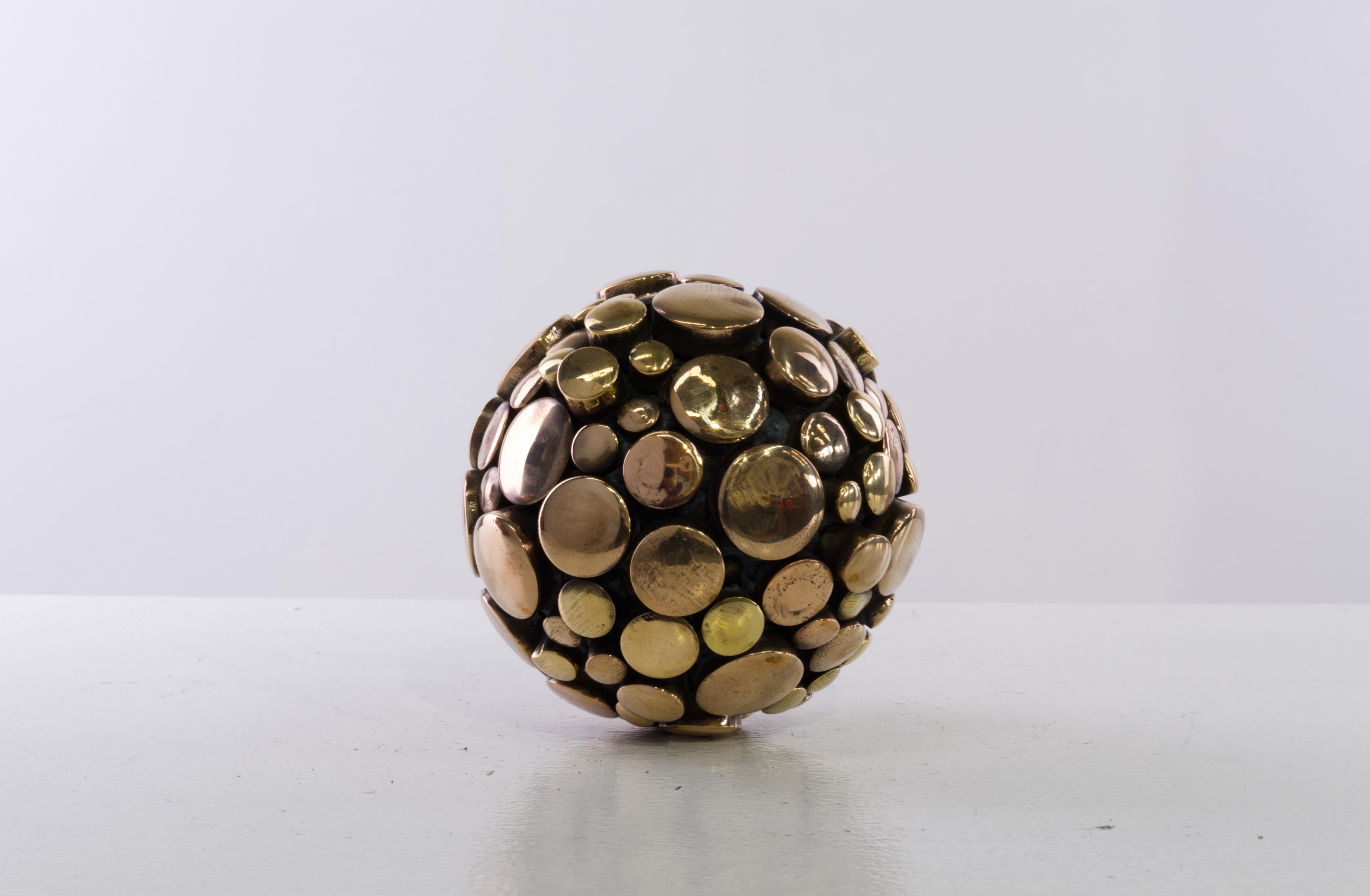 American Contemporary Abstract Bronze Sculpture, 'Nucleus 1' by Charles Splady For Sale