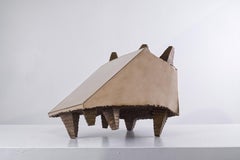 Contemporary Abstract Bronze Sculpture, 'Slant' by Alexander Yoshikawa
