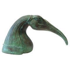 Contemporary Bronze Sculpture, 'Timeless Seer' by Tori Hermes