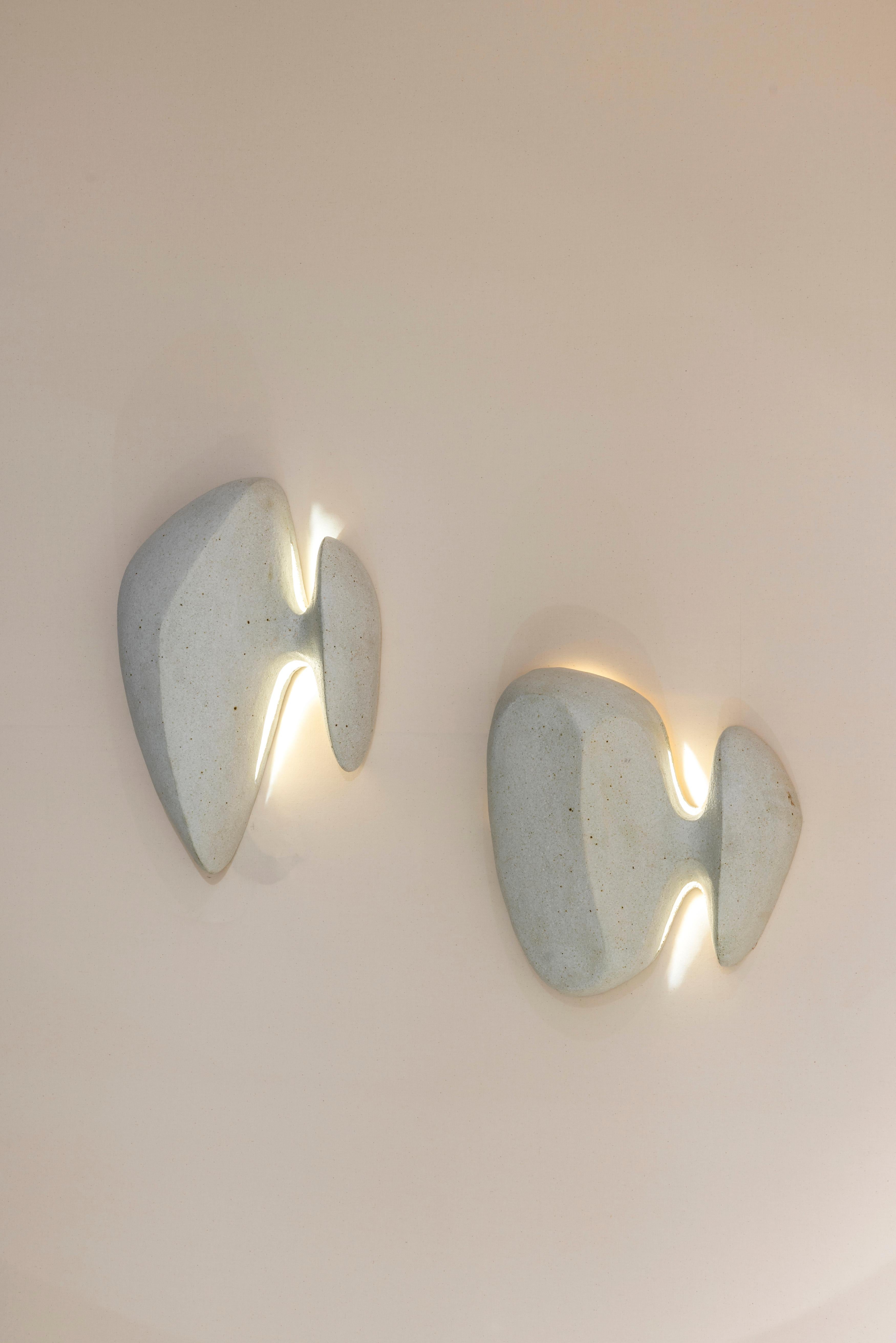 Apliques de cerámica abstractos contemporáneos de Natasha Dakhli, Francia Piedra de molde en venta