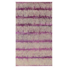Rug & Kilim's Contemporary Abstract Custom Rug in Pink, Beige Abstract Pattern