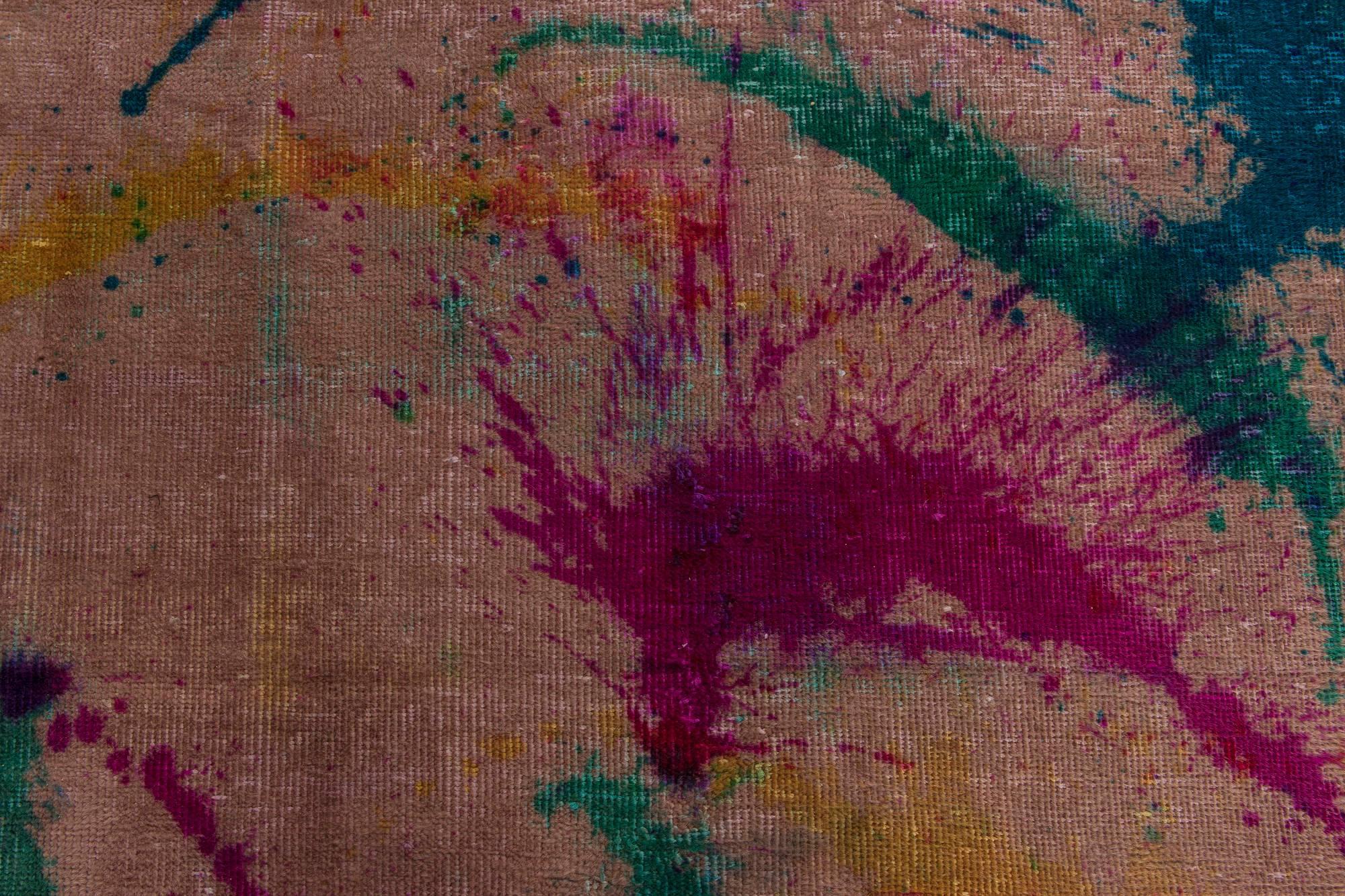 Contemporary abstract Daliesque handmade wool rug by Doris Leslie Blau
Size: 6'4