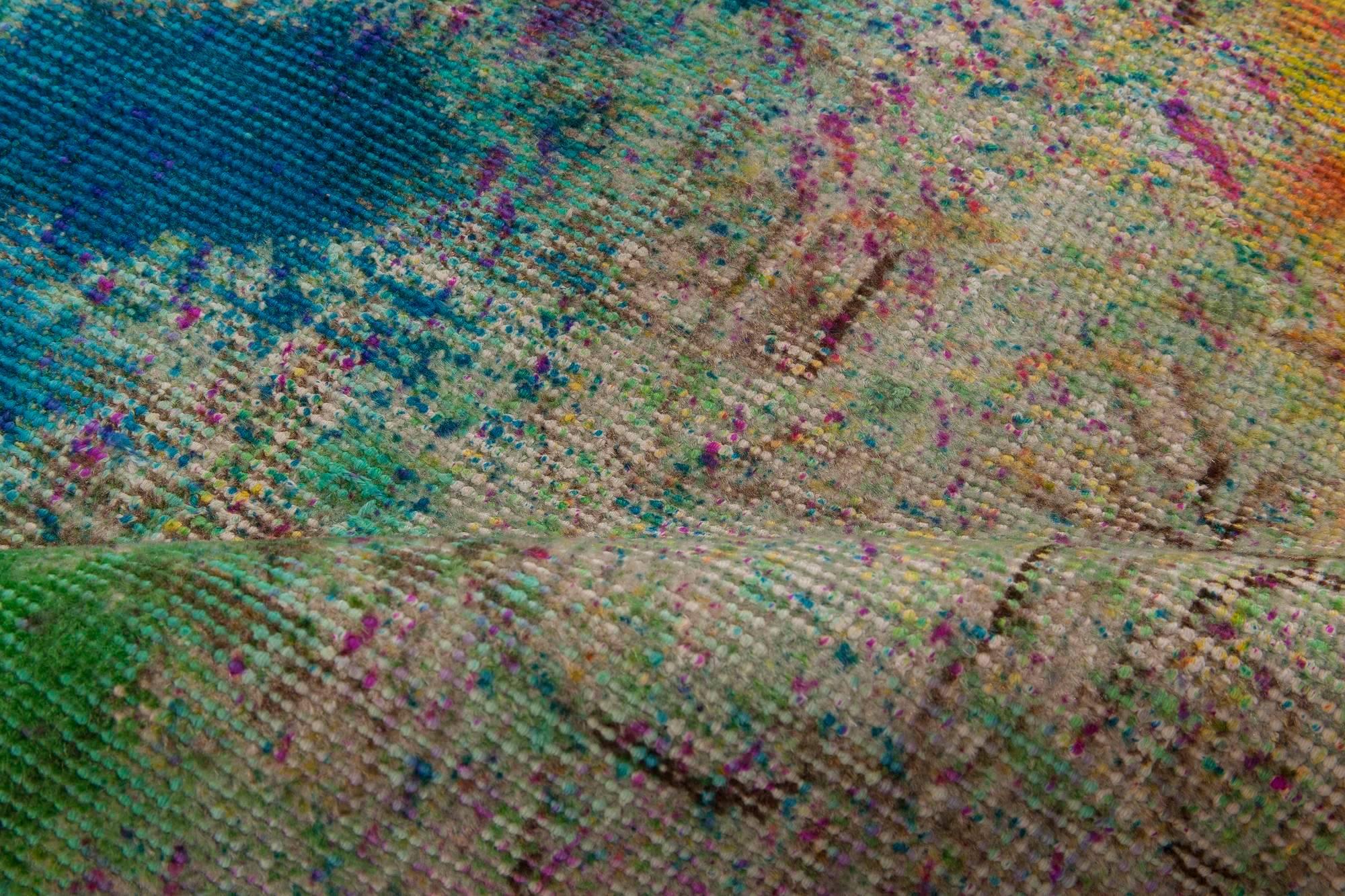 Abstrait contemporain Daliesque Tapis en laine fait main par Doris Leslie Blau
Taille : 4'9
