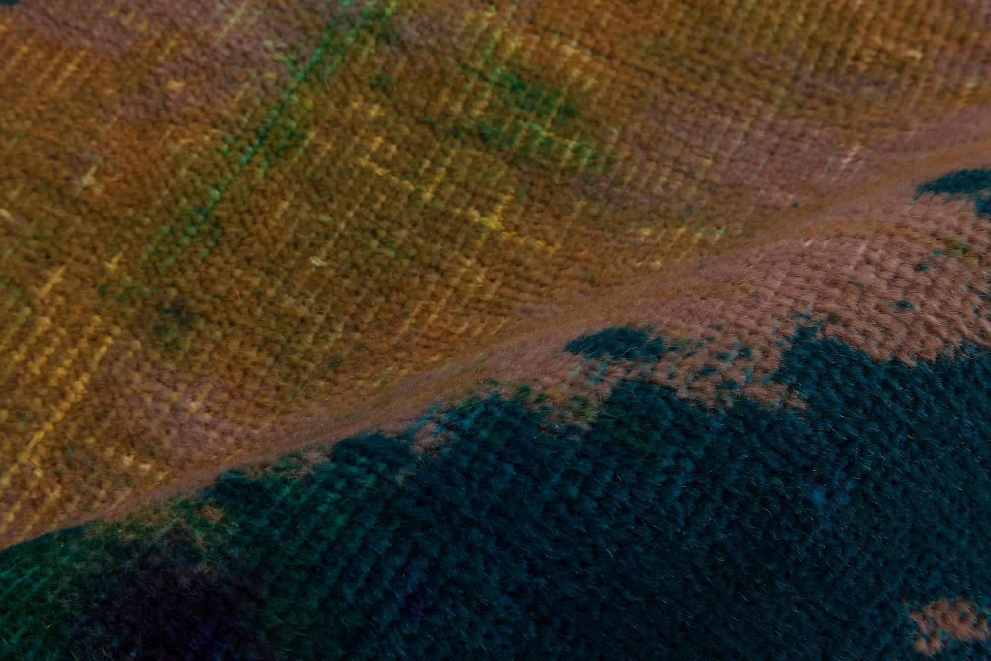 Turkish Contemporary Abstract Daliesque Handmade Wool Rug by Doris Leslie Blau For Sale
