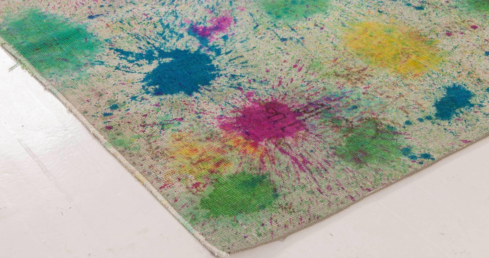 Tapis en laine abstrait contemporain Daliesque fait à la main par Doris Leslie Blau Neuf - En vente à New York, NY