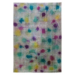 Contemporary Abstract Daliesque Handmde Wool Rug by Doris Leslie Blau