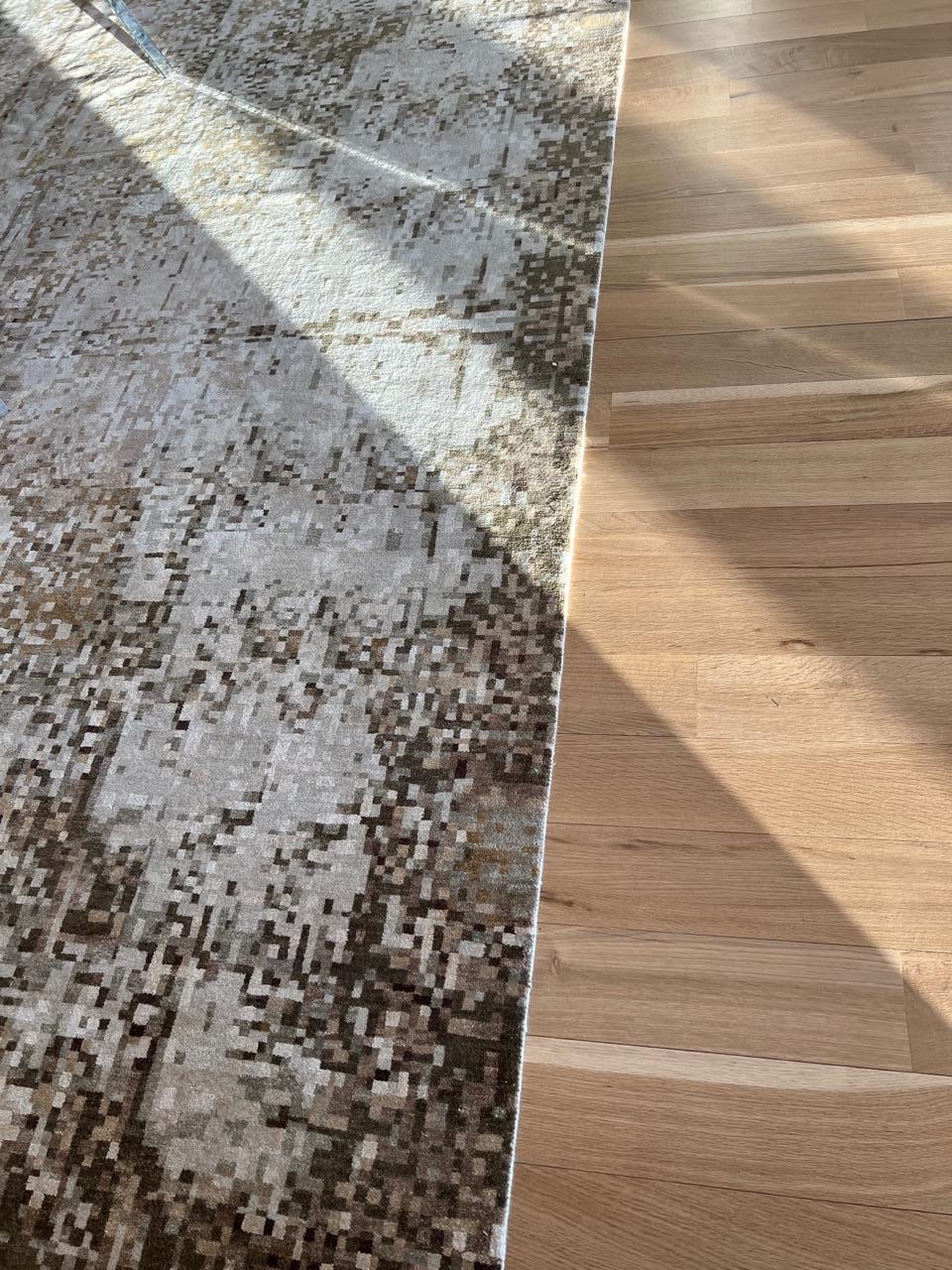 Element Abstract Modern Wool Rug by Doris Leslie Blau In New Condition For Sale In New York, NY