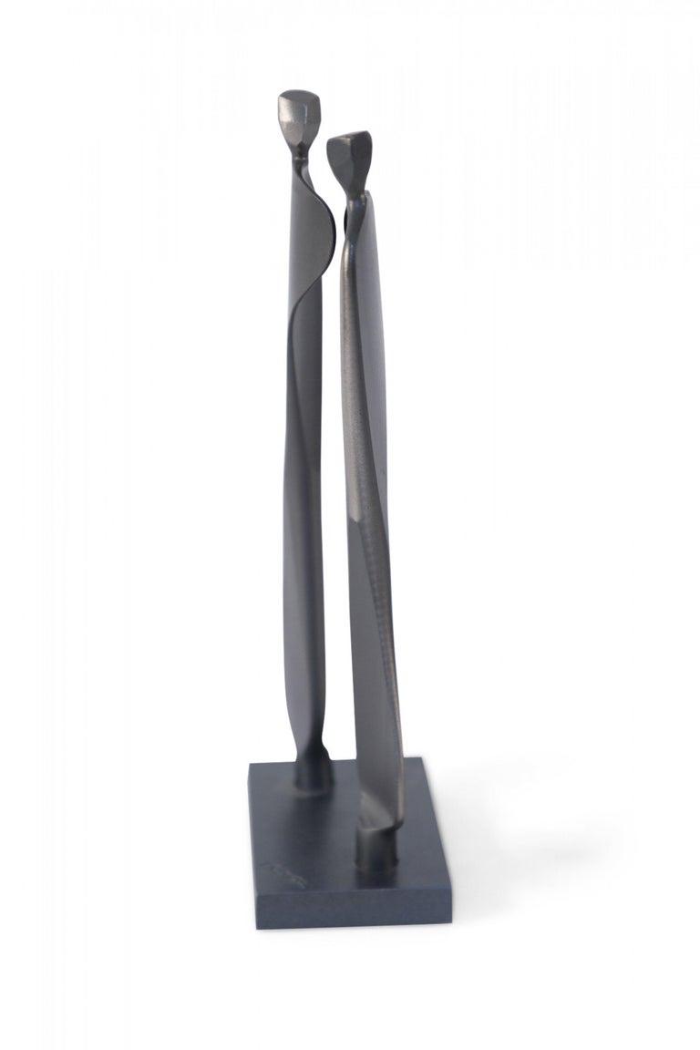 American Contemporary Abstract Forged Steel Figural Sculpture For Sale