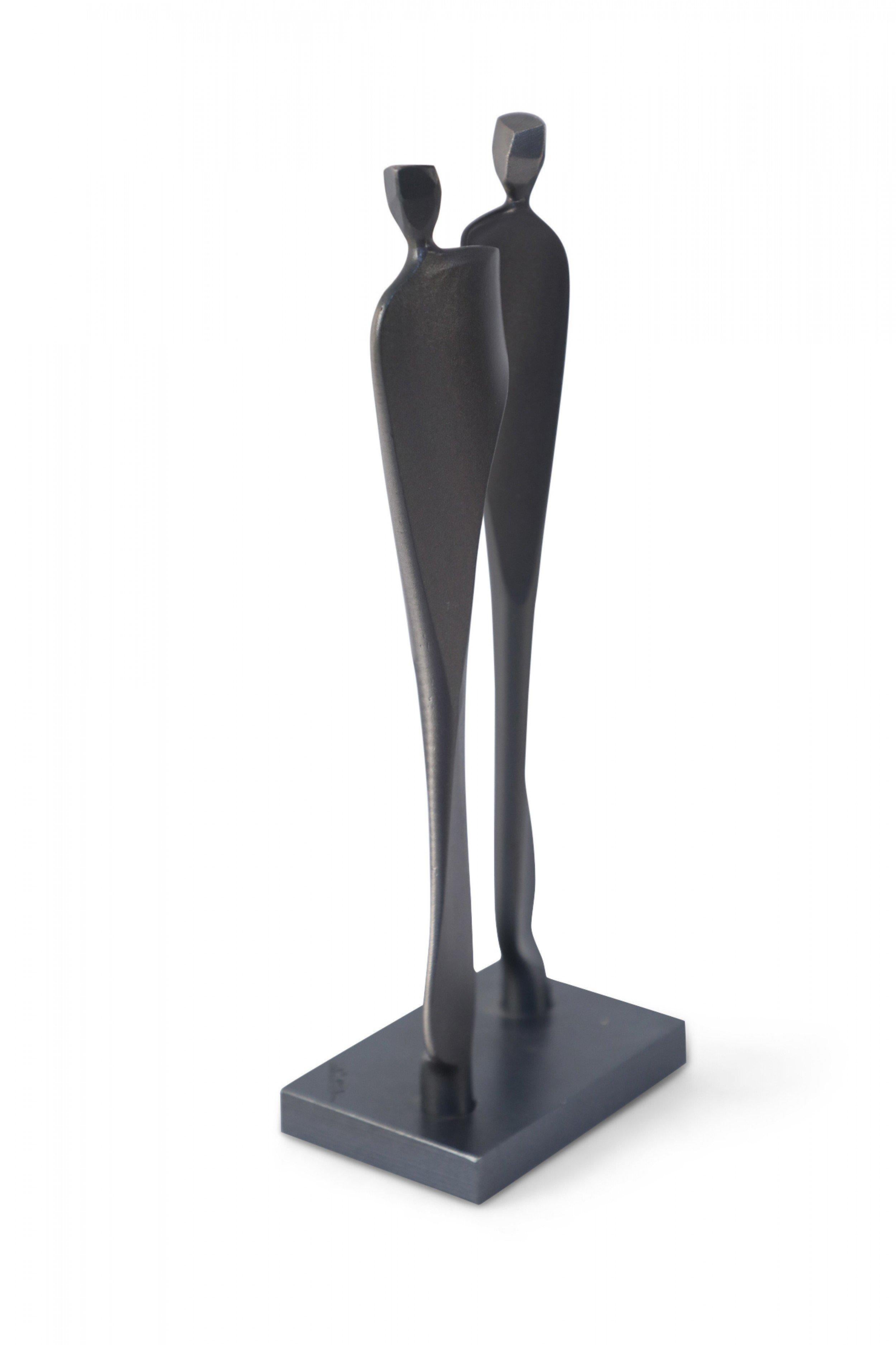 Modern Contemporary Abstract Forged Steel Figural Sculpture