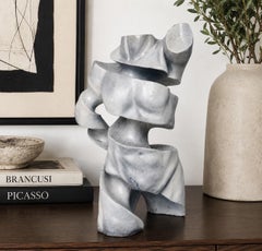 Contemporary Abstract Fragmented Male Torso Resin Sculpture, Vitruvian, TMS 2005