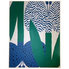Contemporary Abstract Framed Tapestry