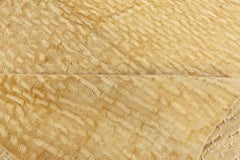 Contemporary Abstract Golden Tan Silk Carpet "Liquid Gold" by Doris Leslie Blau